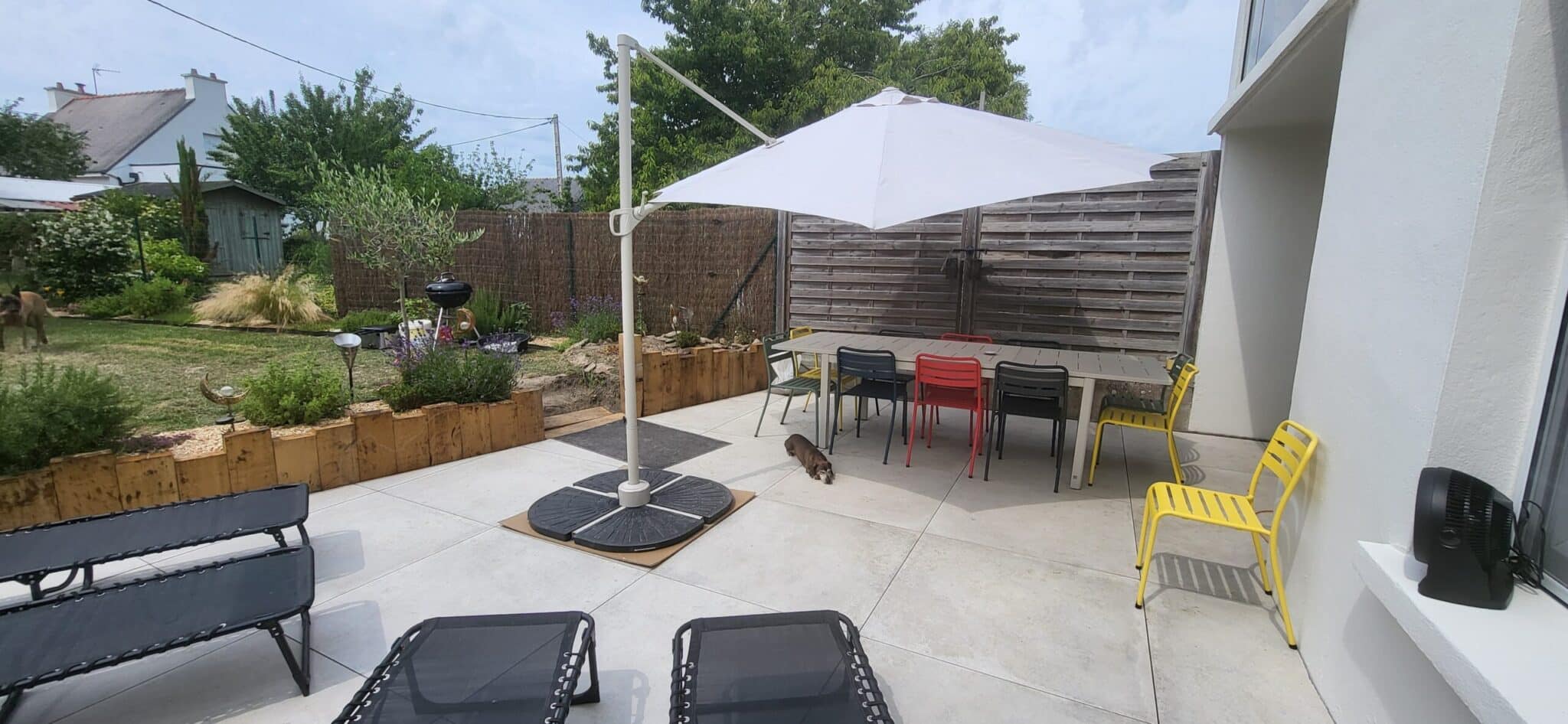 La table extérieur de la maison des vignerons